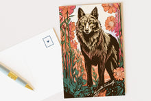 Load image into Gallery viewer, Wildlife of the US Postcards - Minnesota - Timberwolf