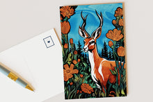 Load image into Gallery viewer, Wildlife of the US Postcards - Montana - Pronghorn