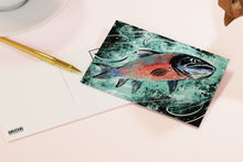Load image into Gallery viewer, Wildlife of the US Postcards - Washington - Sockeye Salmon