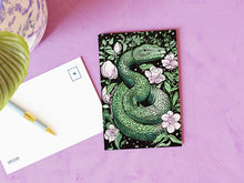 Load image into Gallery viewer, Wildlife of the US Postcards - Mississippi - Green Watersnake