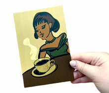 Load image into Gallery viewer, Ahhh, Coffee! Vintage Style Illustration Postcards
