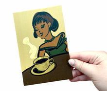 Load image into Gallery viewer, Ahhh, Coffee! Vintage Style Illustration Postcards