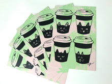 Load image into Gallery viewer, Coffee Cats Postcards

