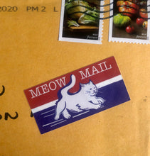 Load image into Gallery viewer, Meow Mail Postal Stickers (Sheet of Four)