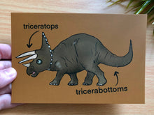 Load image into Gallery viewer, Triceratops / Tricerabottoms Postcards