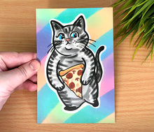 Load image into Gallery viewer, Pizza Cat Postcards