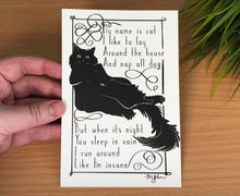 Load image into Gallery viewer, Funny Cat Poem Postcards
