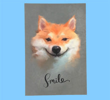 Load image into Gallery viewer, Shiba Inu Smile Postcards