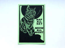 Load image into Gallery viewer, Nap All Day, Meow All Night Postcards