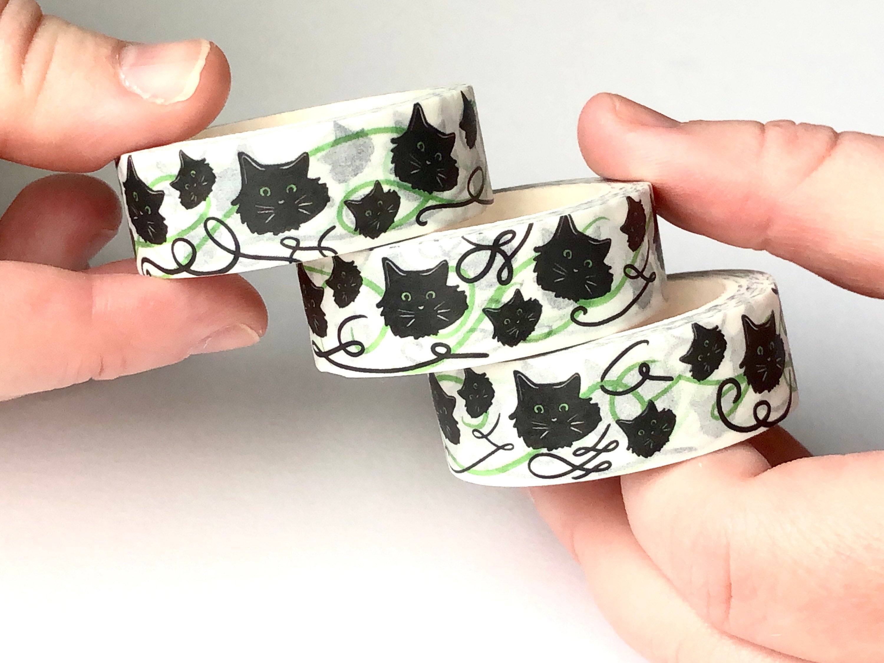 Funny Black Cat Washi Tape – MN John