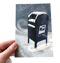 Load image into Gallery viewer, Winter Blue Mailbox Postcards
