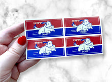Load image into Gallery viewer, Puppy Post Mail Stickers (Sheet of Four)