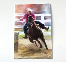 Load image into Gallery viewer, The Barrel Racer Horse Postcard