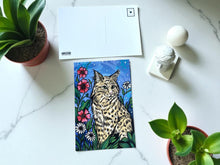 Load image into Gallery viewer, Wildlife of the US Postcards - West Virginia - Bobcat
