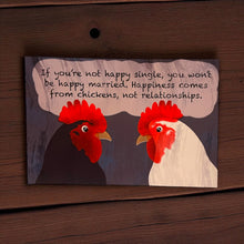 Load image into Gallery viewer, Happiness Comes from Chickens Postcards
