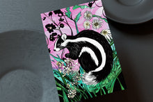 Load image into Gallery viewer, Wildlife of the US Postcards - Rhode Island - Striped Skunk
