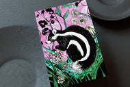 Wildlife of the US Postcards - Rhode Island - Striped Skunk