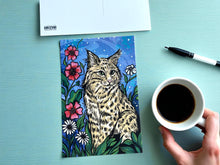 Load image into Gallery viewer, Wildlife of the US Postcards - West Virginia - Bobcat
