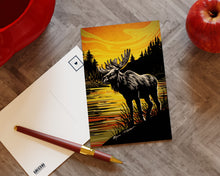 Load image into Gallery viewer, Wildlife of the US Postcards - Maine - Moose
