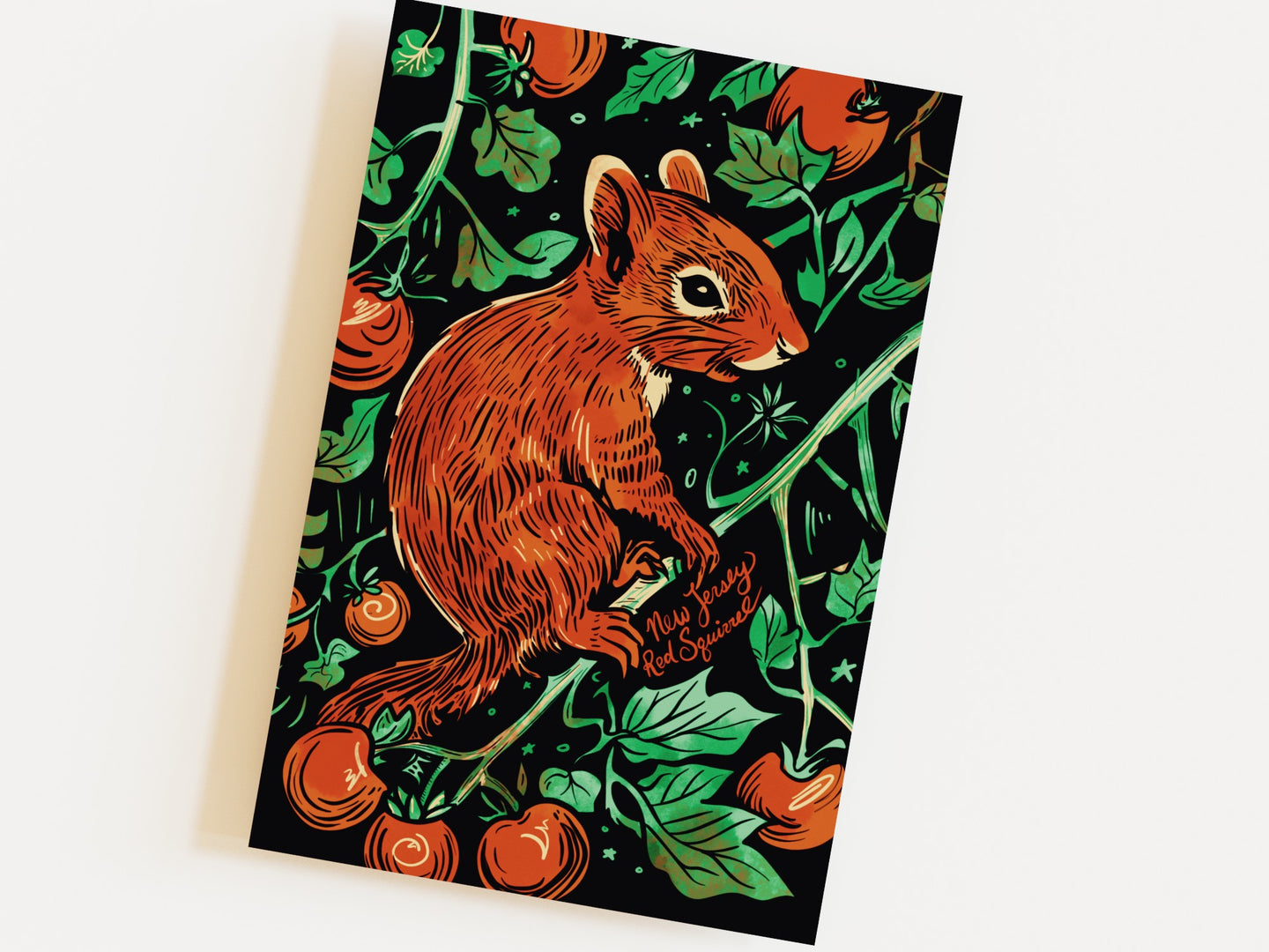 Wildlife of the US Postcards - New Jersey - Red Squirrel