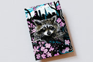 Wildlife of the US Postcards - New York - Raccoon