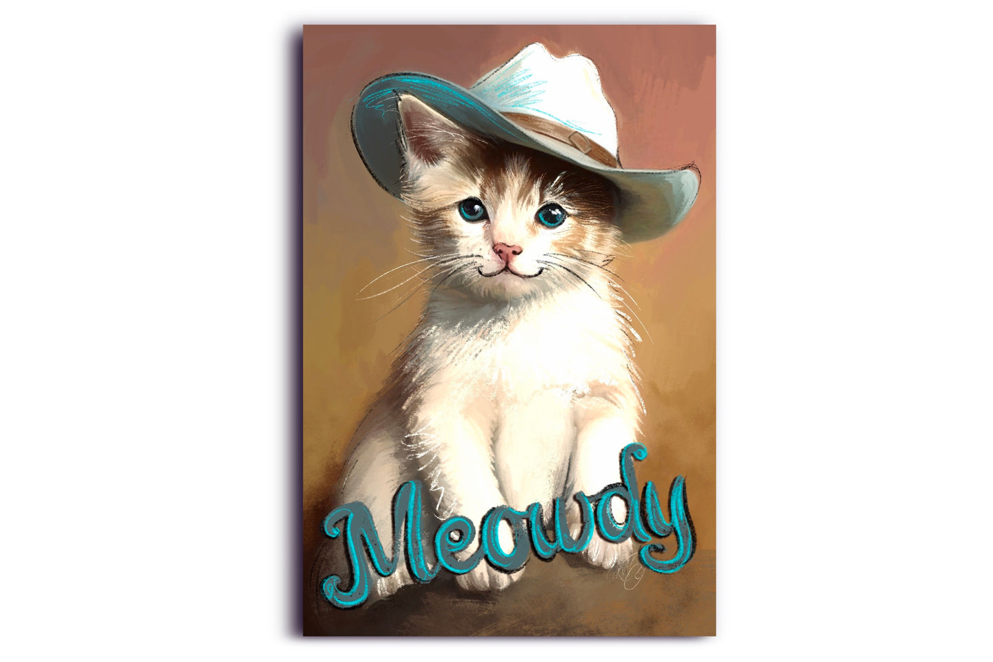 Meowdy Cowboy Cat Postcards - NEW