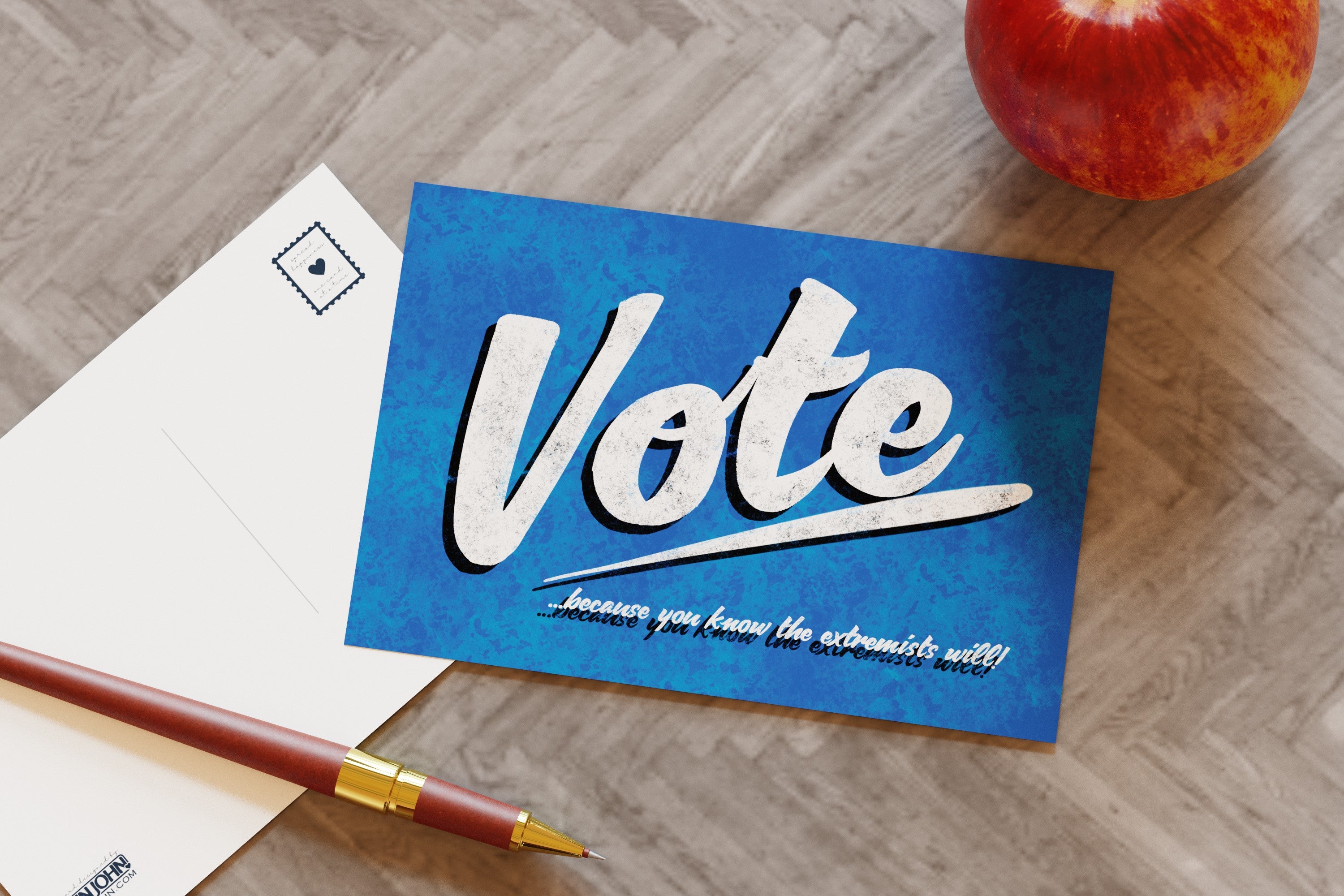 Diners Vote Vote! Because you know the Extremists Will Postcards – MN John