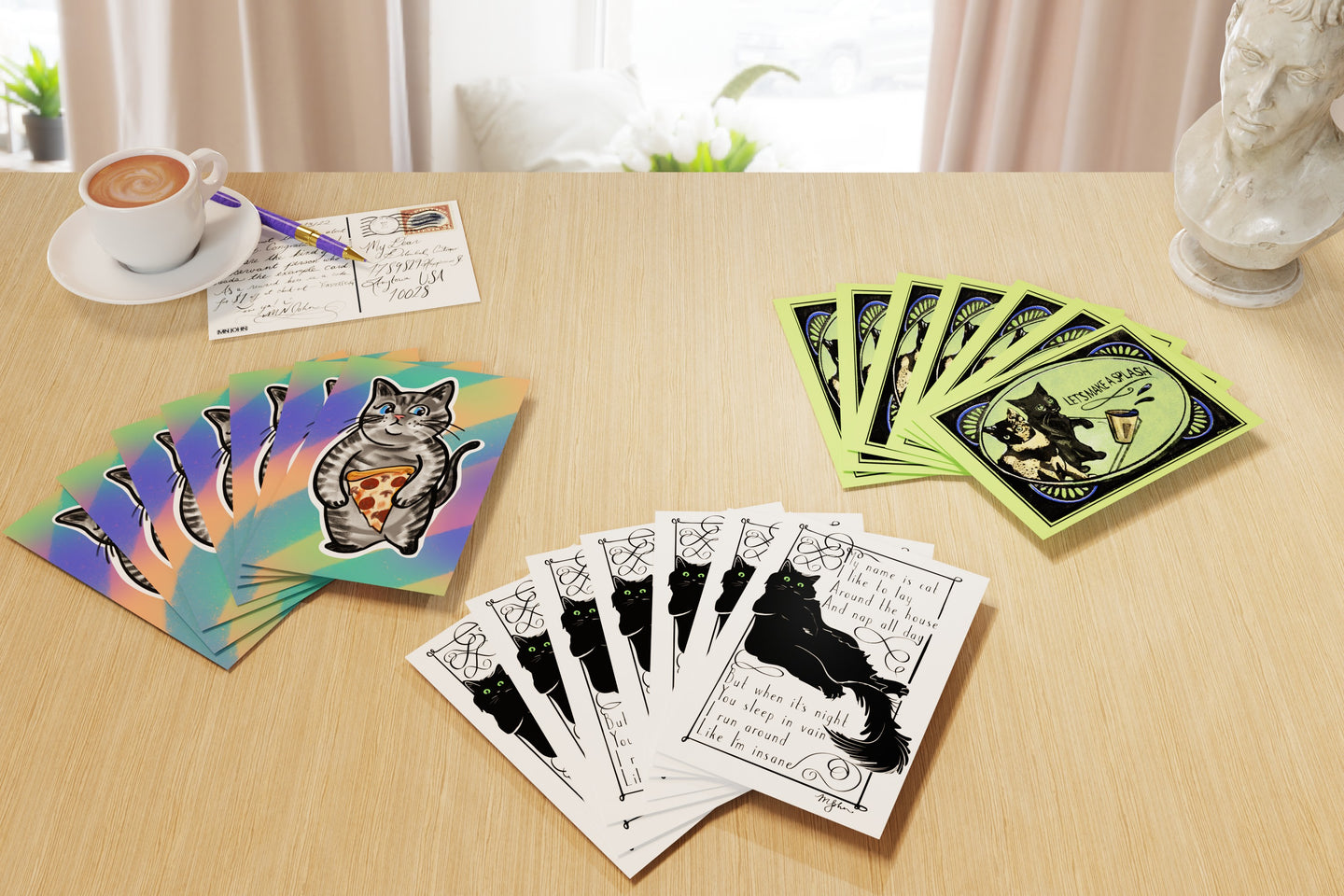 21-Card Set: Funny Cats