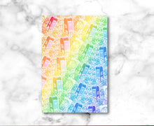 Load image into Gallery viewer, Rainbow Mailboxes Pattern Postcard

