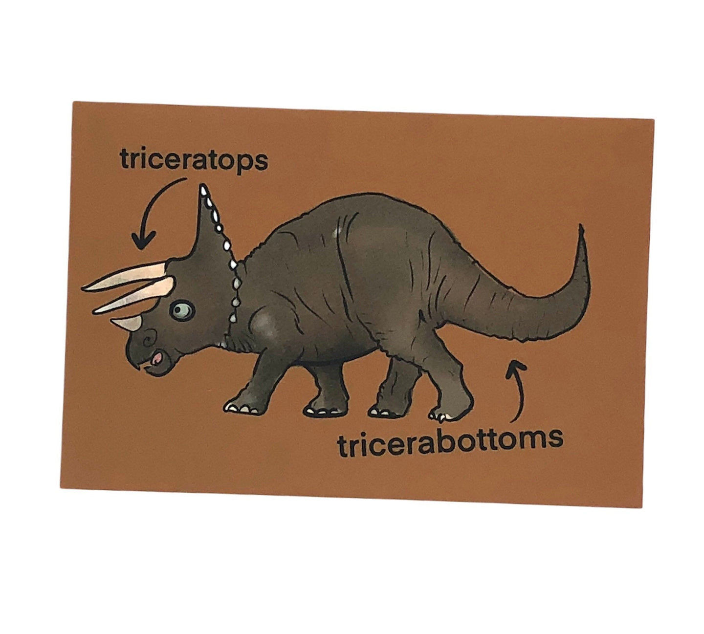 Funny Triceratops Pun Postcards