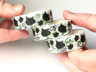 Funny Black Cat Washi Tape