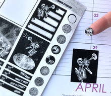 Load image into Gallery viewer, Jazz Skeleton Planner Stickers
