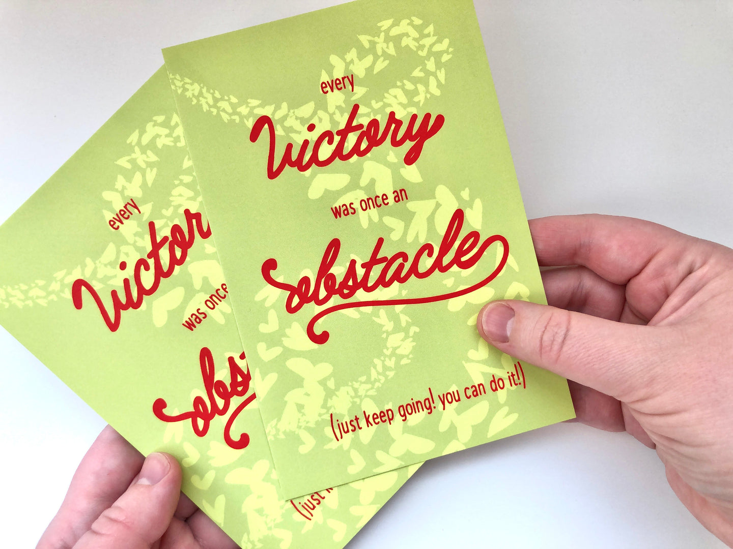 Uplifting Postcards - Every Victory was once an Obstacle