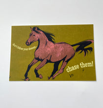 Load image into Gallery viewer, Chase Your Dreams Horse Postcard
